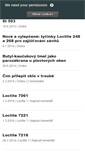 Mobile Screenshot of lepidla-loctite.cz